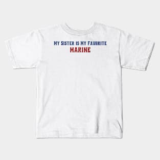 Marine Corps Sister Kids T-Shirt